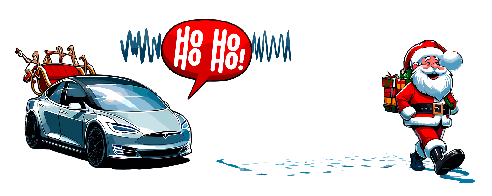 LockChime.wav | Santa walks away from the car which locks by itself with a customized sound 'Ho Ho Ho!'